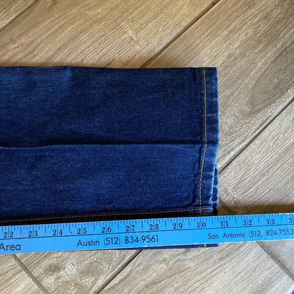 Levi's 505 Denim Jeans 33x30 Dark Wash Straight Leg - Picture 4 of 8